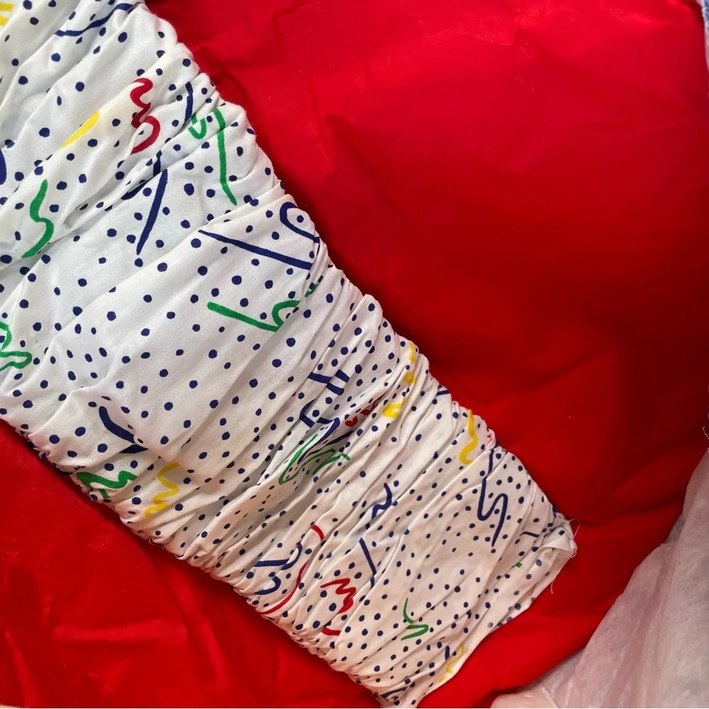 80s Judi's Heirloom Nursery Wall Decoration & Sheets Fabric Colorful Clown 40